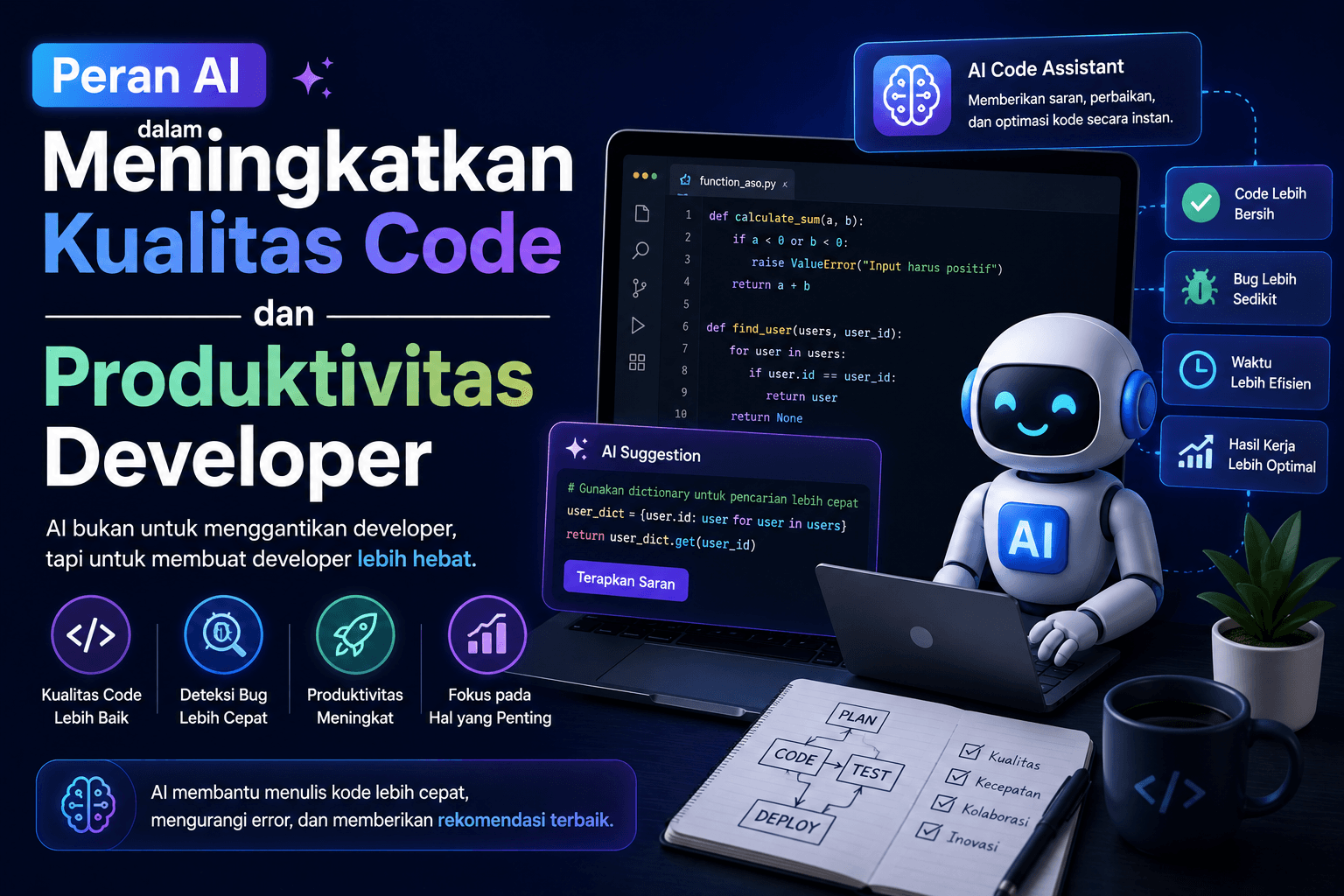 Peran AI dalam Meningkatkan Kualitas Code dan Produktivitas Developer